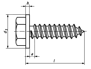 Фото самореза кровельного с шестигранной головкой